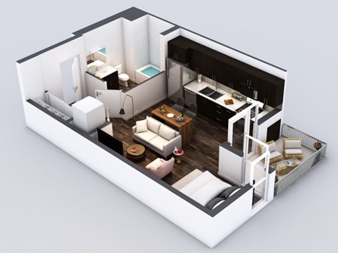 S9 Floorplan at 5550 Hollywood, Los Angeles, CA, 90028